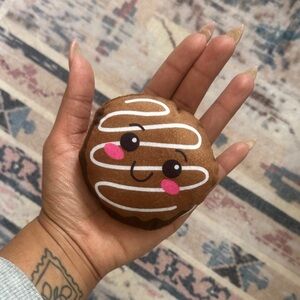 Cute Brown Donut Plush Toy